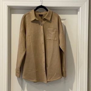J jill faux suede Shacket   Never worn